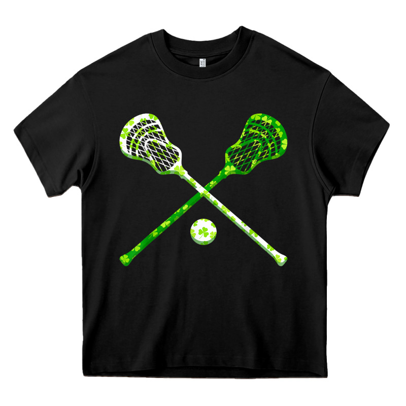 Funny Lacrosse St Patricks Day Boys Men Shamrock Ball T Shirt Heavy Core Tee by linhVisuals | Teevron