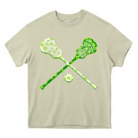 Mossy funny lacrosse st patricks day boys men shamrock ball t shirt Heavy Core Tee - linhVisuals