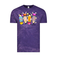 Cloud Purple Easter Teacher Life Vintage Tee - CowhideDigitalArt
