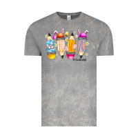 Cloud Rock Easter Teacher Life Vintage Tee - CowhideDigitalArt