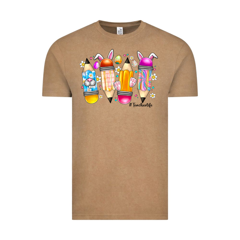 Easter Teacher Life Vintage Tee by CowhideDigitalArt | Teevron