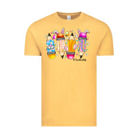 Vintage Mustard Easter Teacher Life Vintage Tee - CowhideDigitalArt