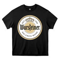 Black warsteiner Heavy Core Tee - linhVisuals
