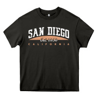 Asphalt san diego california Heavy Core Tee - linhVisuals