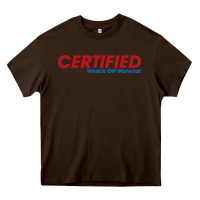 Chocolate Brown whack  off Heavy Core Tee - linhVisuals