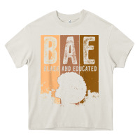 Cream black history month bae black and educated melanin women t shirt Heavy Core Tee - linhVisuals