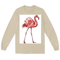 Mushroom Pink Flamingo Long Sleeve Tee - LillyAllenDesigns
