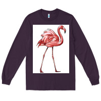 Plum Pink Flamingo Long Sleeve Tee - LillyAllenDesigns