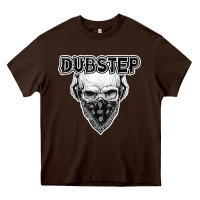 Chocolate Brown dubstep shirt   electronic music lover gift for men  women Heavy Core Tee - linhVisuals