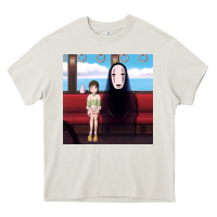Cream spirited away (3) Heavy Core Tee - linhVisuals