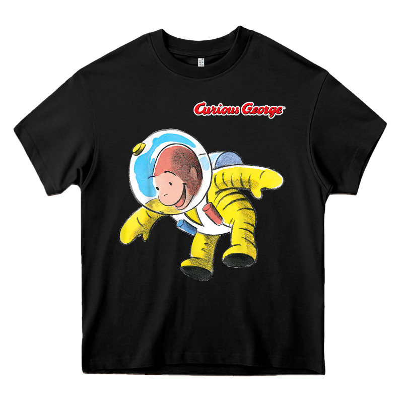 Curious George Happy Astronaut Portrait T Shirt Heavy Core Tee by linhVisuals | Teevron