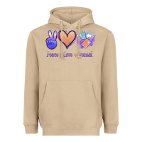 Mushroom Peace Love Dental Heavyweight Hoodie - Jasminsmagicworld