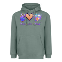 Sage Peace Love Dental Heavyweight Hoodie - Jasminsmagicworld