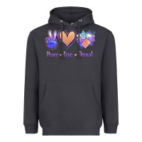 Smoke Peace Love Dental Heavyweight Hoodie - Jasminsmagicworld