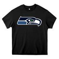Black seattle sports Heavy Core Tee - linhVisuals