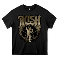 Black Rush grey Heavy Core Tee - linhVisuals