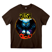 Chocolate Brown rush transparent Heavy Core Tee - linhVisuals