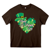 Chocolate Brown happy st patricks day funny irish Heavy Core Tee - linhVisuals