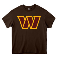 Chocolate Brown washington  sports Heavy Core Tee - linhVisuals