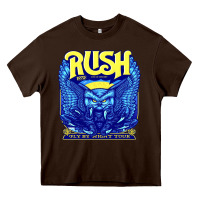 Chocolate Brown Rush 1975 Heavy Core Tee - linhVisuals