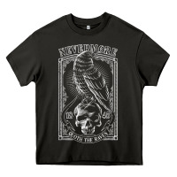 Asphalt edgar allen poe the raven nevermore t shirt Heavy Core Tee - linhVisuals