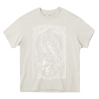 Cream edgar allen poe the raven nevermore t shirt Heavy Core Tee - linhVisuals