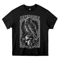 Black edgar allen poe the raven nevermore t shirt Heavy Core Tee - linhVisuals