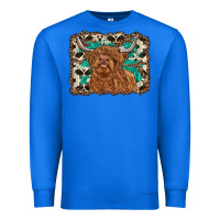 True Royal highland cow western background Premium Sweatshirt - RanaPortraitStore