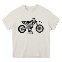 Cream YZ450F Eli Tomac Motorcycles Heavy Core Tee - linhVisuals