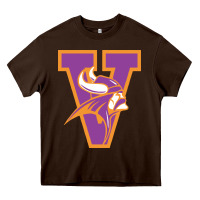 Chocolate Brown missouri valley college vikings vectorized Heavy Core Tee - linhVisuals