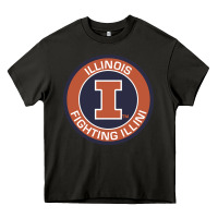 Asphalt illinois fighting illini Heavy Core Tee - linhVisuals