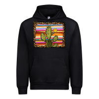 Black serape leopard cactus Urban Hoodie - RanaPortraitStore