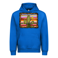 Cobalt serape leopard cactus Urban Hoodie - RanaPortraitStore