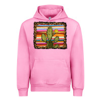 Fuchsia Pink serape leopard cactus Urban Hoodie - RanaPortraitStore