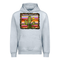 Heather Grey serape leopard cactus Urban Hoodie - RanaPortraitStore