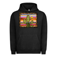 Pigment Black serape leopard cactus Urban Hoodie - RanaPortraitStore