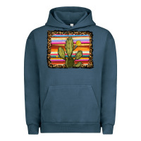 Pigment Midnight Navy serape leopard cactus Urban Hoodie - RanaPortraitStore