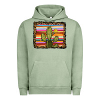 Pigment Oil Green serape leopard cactus Urban Hoodie - RanaPortraitStore