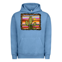 Pigment Pebble Blue serape leopard cactus Urban Hoodie - RanaPortraitStore