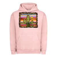 Pigment Salmon serape leopard cactus Urban Hoodie - RanaPortraitStore