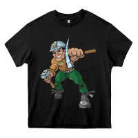 Black montana technological university orediggers vectorized Heavy Core Tee - linhVisuals