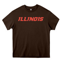 Chocolate Brown illinois fighting illini Heavy Core Tee - linhVisuals