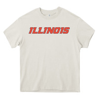 Cream illinois fighting illini Heavy Core Tee - linhVisuals