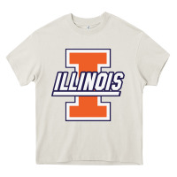 Cream illinois fighting illini Heavy Core Tee - linhVisuals