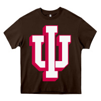 Chocolate Brown indiana hoosiers Heavy Core Tee - linhVisuals