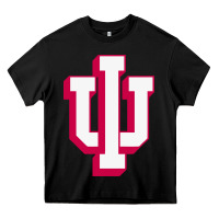 Black indiana hoosiers Heavy Core Tee - linhVisuals