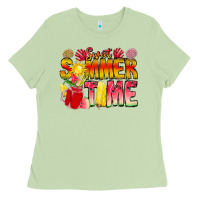 Matcha Sweet Summer Time Ladies Tee - CowhideDigitalArt