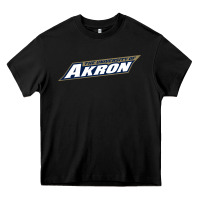 Black akron university Heavy Core Tee - linhVisuals