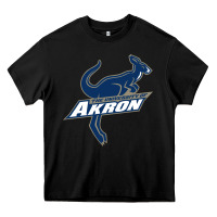 Black university of akron Heavy Core Tee - linhVisuals