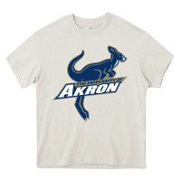 Cream university of akron Heavy Core Tee - linhVisuals